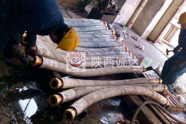 伊朗12500KVA高碳鉻鐵爐——筒瓦，水冷電纜、水冷補償水壓試驗（四）