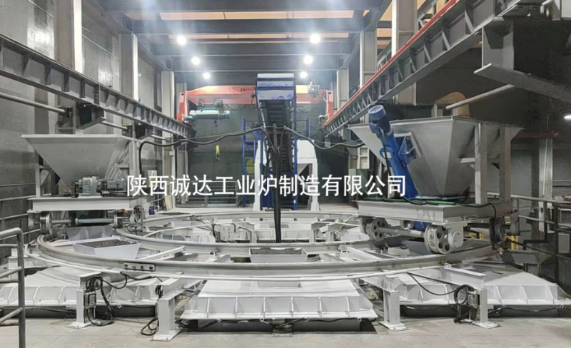 賦能樂爾發(fā)展！我公司定制冷渣爐開爐籌備正酣，雙車加料保障不間斷生產(chǎn)